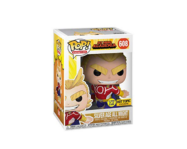 Funko pop Animation - My Hero Academia - Silver Age All Might #608 - (Glow in The Dark) Exclusive!