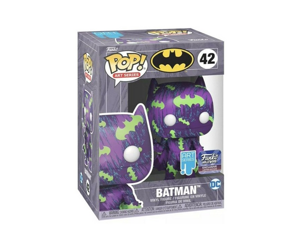 Funko POP! Art Series #42 - Batman Hollywood Exclusive (w/ Stack) Funko Shop Exclusive.