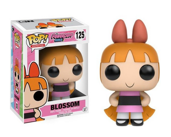 POP! ANIMATION #125: POWERPUFF GIRLS - BLOSSOM (FUNKO POP!) FIGURE AND BOX W/ PROTECTOR