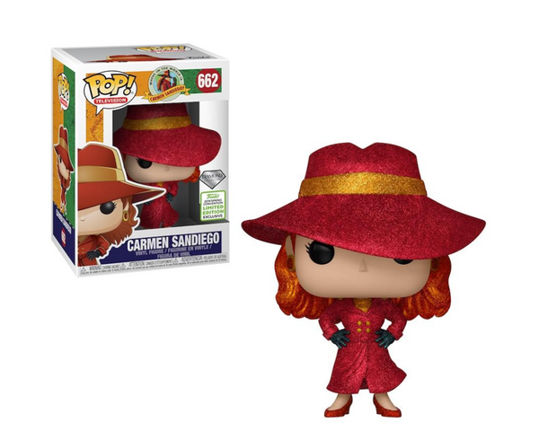 POP Funko Television Carmen SANDIEGO 2019 Spring Convention Limited Diamond Edition #662