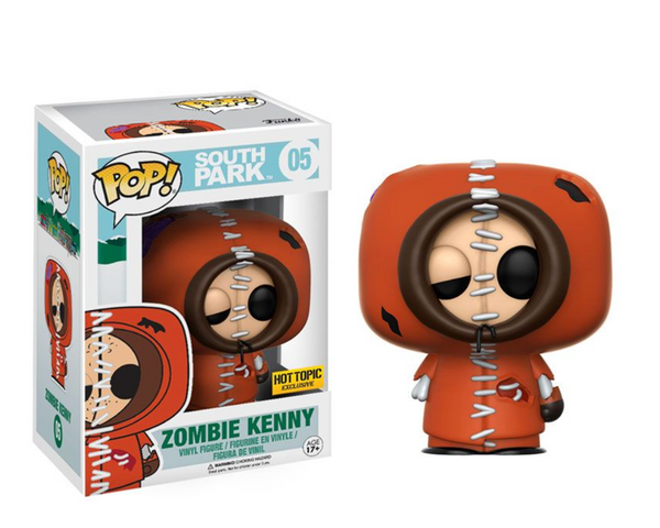 Funko Pop! South Park #05 Zombie Kenny Exclusive with Pop Protector