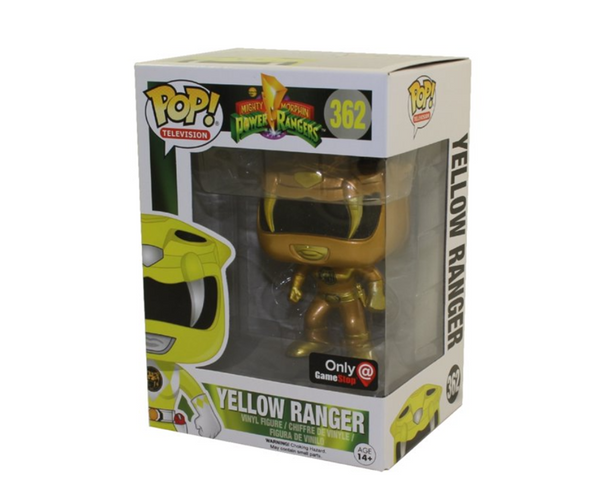 Funko POP! Television - Power Rangers Vinyl Figure - YELLOW RANGER (Gold) #362 *Exclusive*