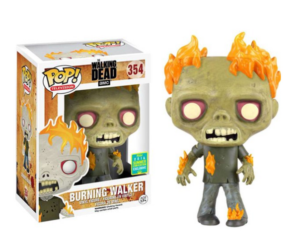 Funko The Walking Dead POP! Television Burning Walker Exclusive Vinyl Figure #354