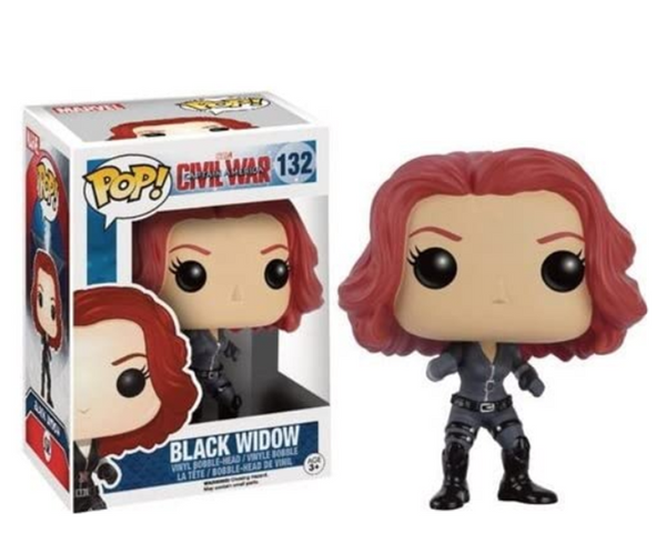 Funko POP Marvel: Captain America 3: Civil War Action Figure - Black Widow #132