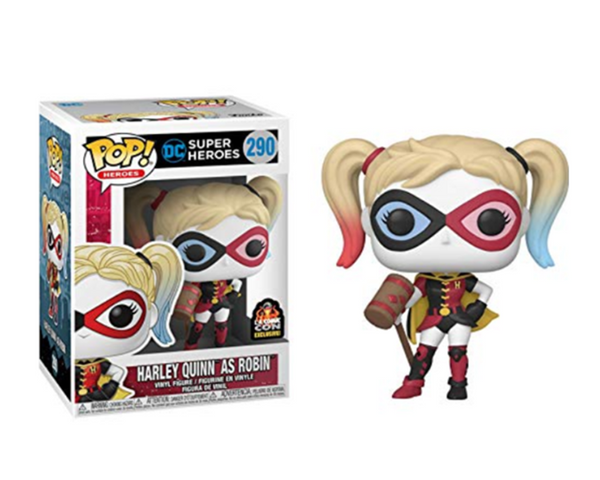 Funko DC Comics POP! Heroes Harley Quinn AS Robin Vinyl Figure 2019 L.A. Comic CON Exclusive #290