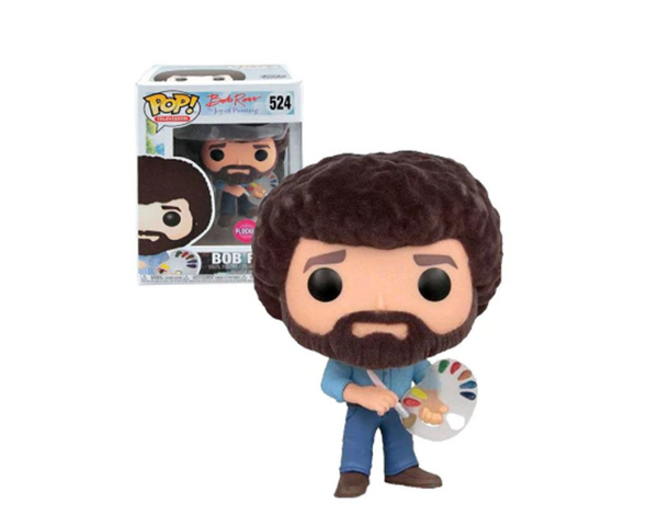 FUNKO POP 524 BOB ROSS "THE JOY OF PAINTING" FLOCKED