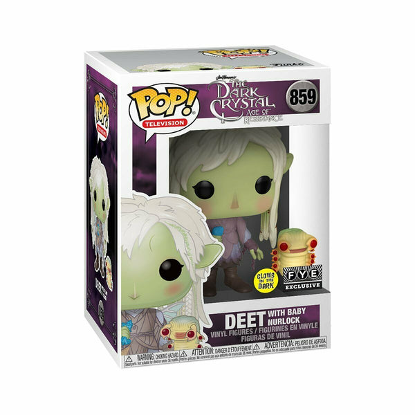 Funko Pop The Dark Crystal Deet With Baby Nurlock # 859 Exclusive Glows